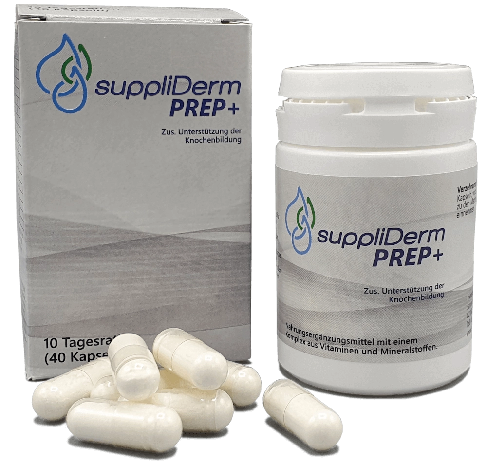 suppliDerm PREP+ Dose mit Kapseln